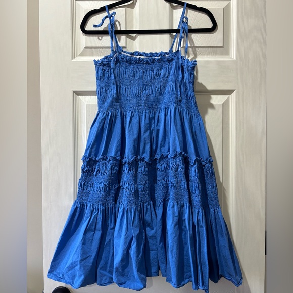 Pinch Blue Ruffle Mini Dress - Picture 3 of 8